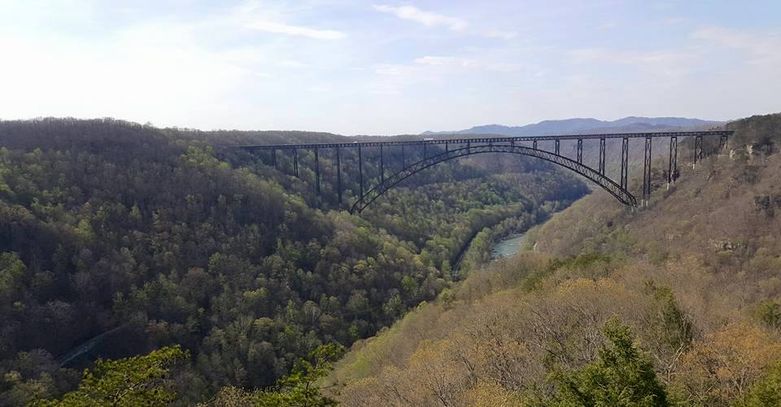 The New River Gorge Bridge in Fayetteville, WV